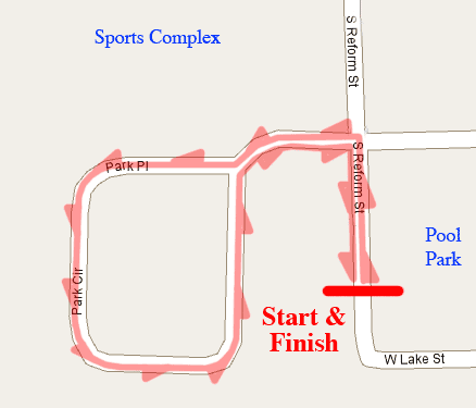 kidshalfmilemap kids half mile map at NYA Legion Pool Park