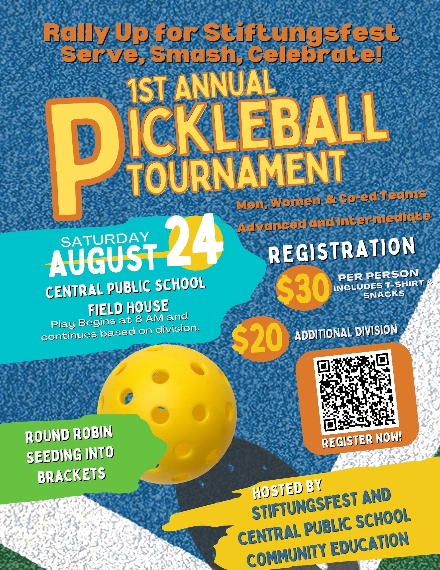 2024 Pickleball Tournament Flyer