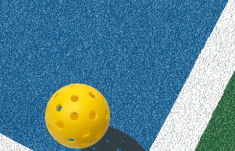 pickleball and court floor